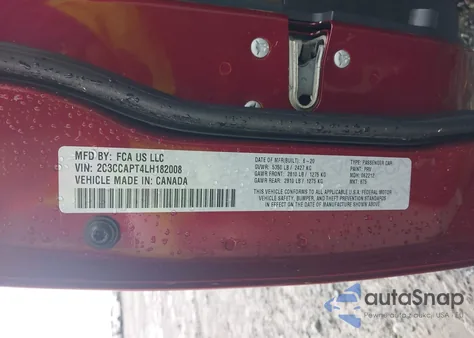 2020 Chrysler 300 300C from USA, damaged, VIN 2C3CCAPT4LH182008